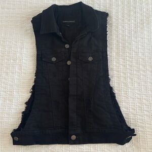 Citizens Of Humanity Black Denim Opensided Vest XS